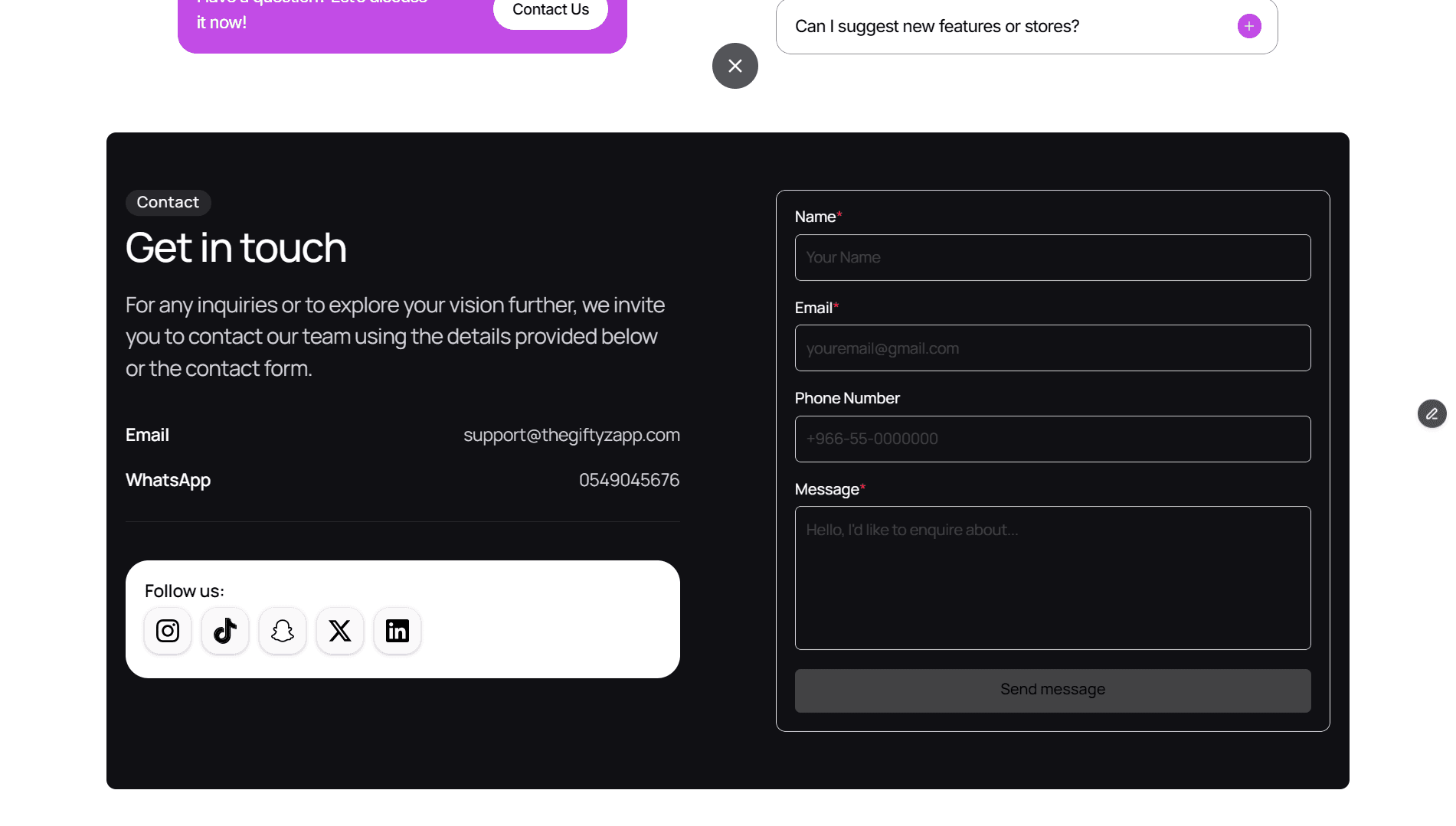 Giftyz App