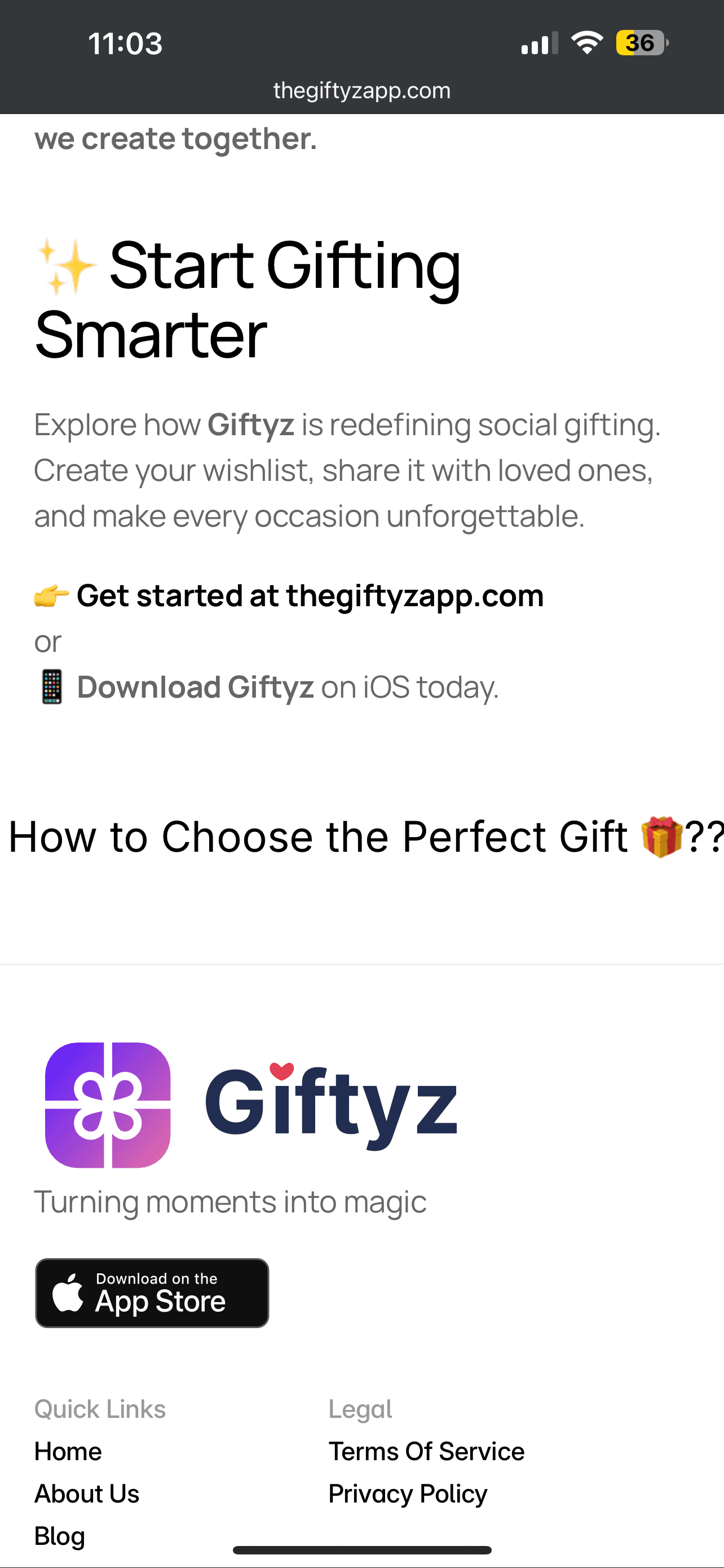 Giftyz App